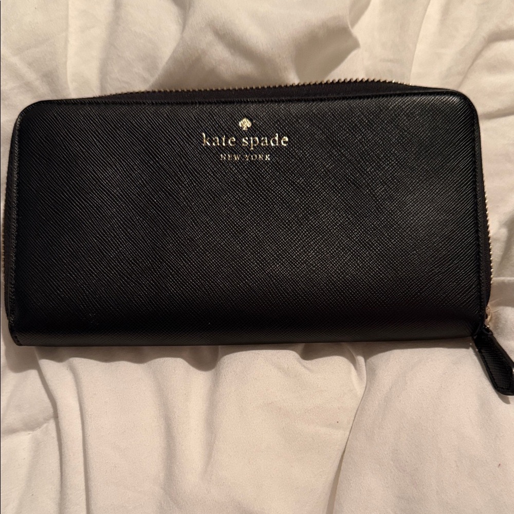 Kate Spade Black Saffiano Leather Wallet